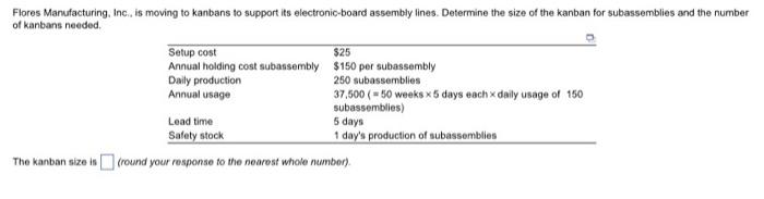 A. The kaban size is ? B. The number of kabans is