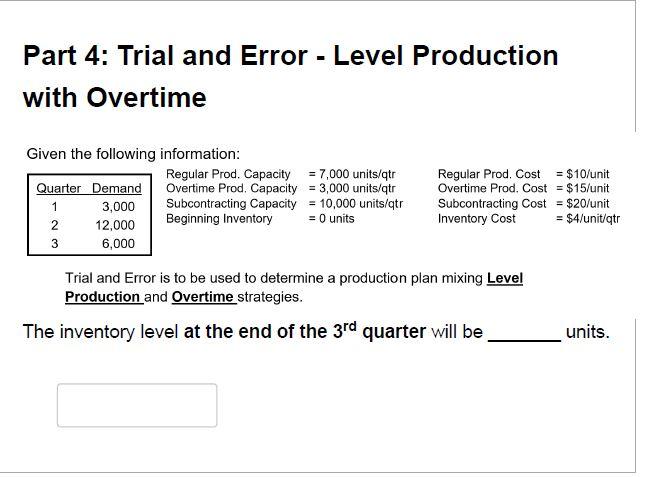 10) 11) 12) Question 16 01 4 pts Part 3: Trial