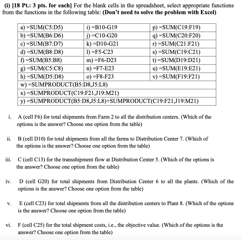 Please do not solve using excel! F G H 1 J K L M