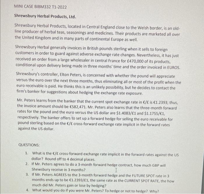 Need answer for all 4 questions by stating number