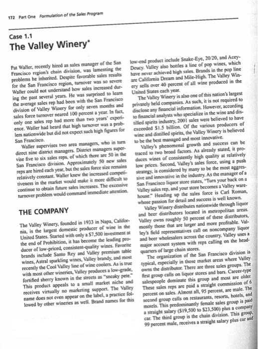 questions: 1. situation analysis This section