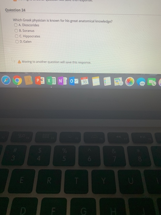 Moving to another question will save this