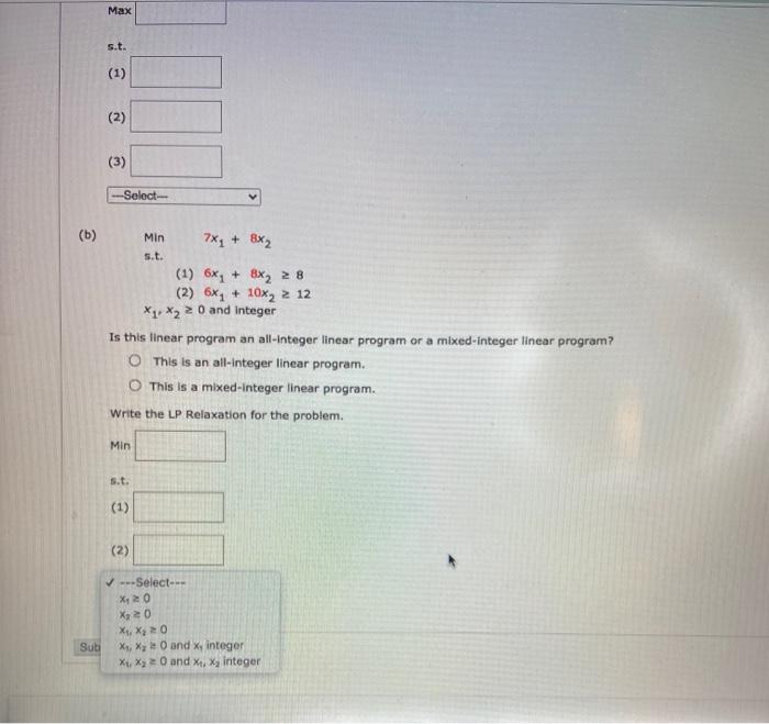 Indiente which of the following is an integer ter