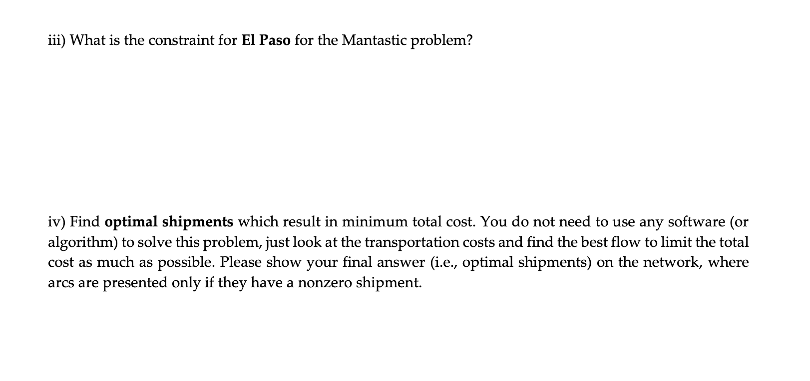 Please do not use Excel to solve and please show