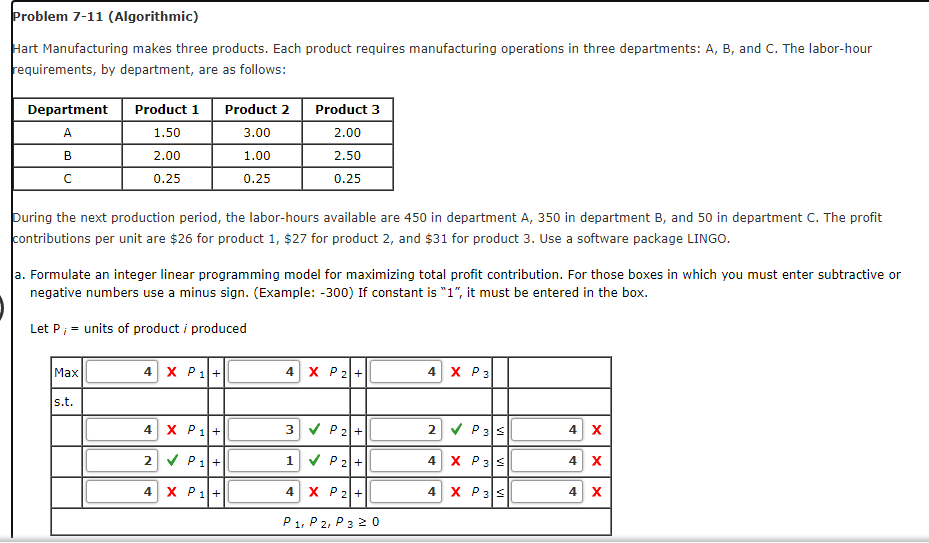 ANSWER ALL PLEASE ANSWER ALL Problem 7-11