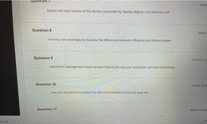 Question 1 Explain the differences between formal