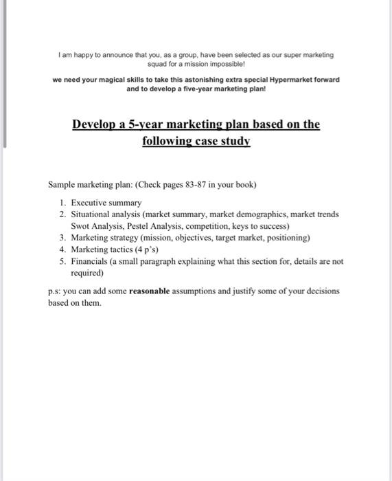 Marketing management Make a marking plan Only