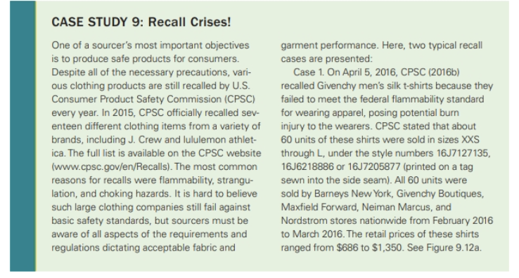 Please complete the asked questions in this Case