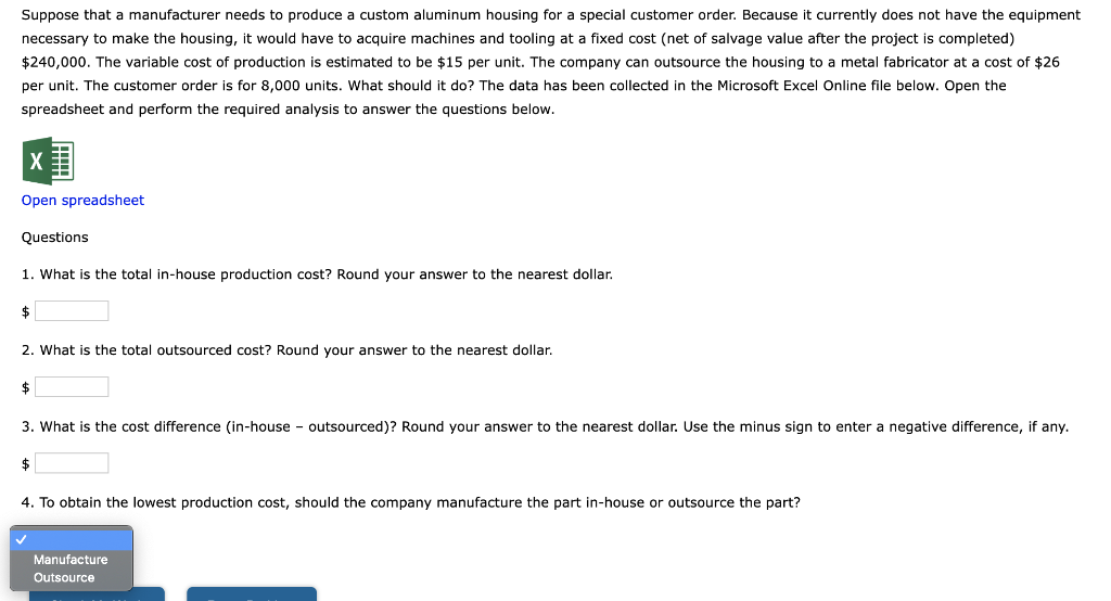 Suppose that a manufacturer needs to produce a