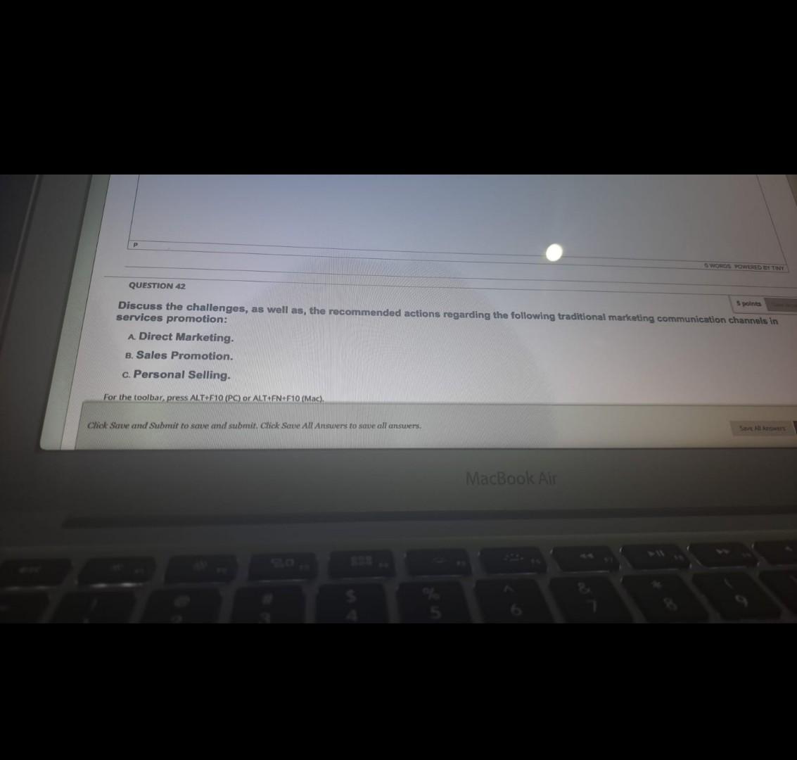 please try answering asap QUESTION 42 Discuss the