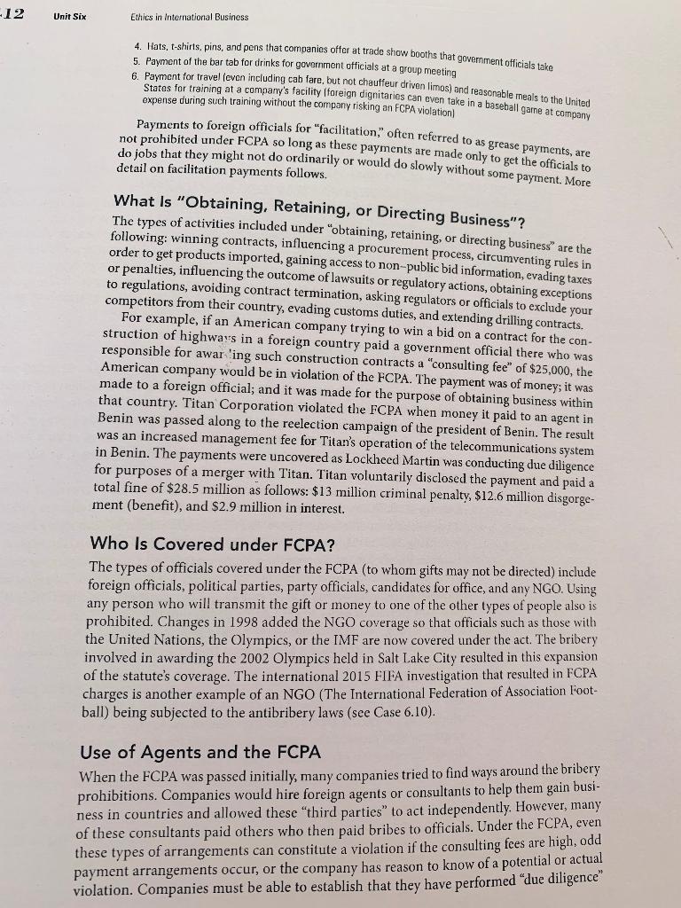 Read Case 6.9 and answer the questions below in