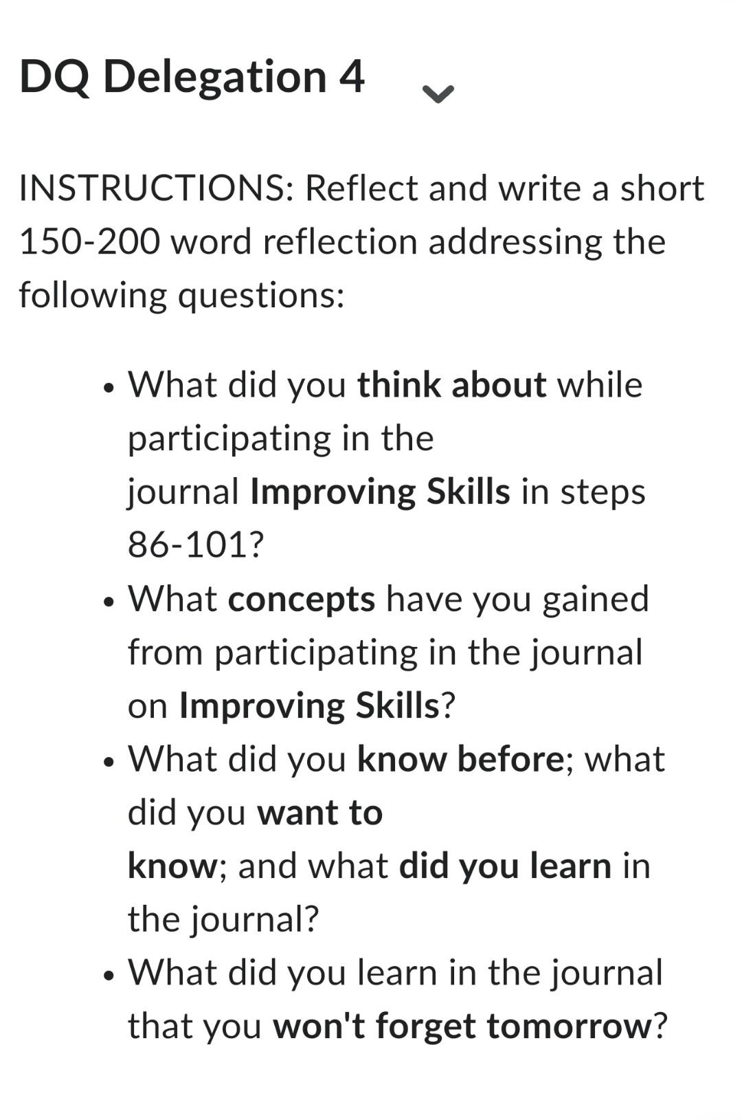 please answer this delegation-4 I also attached