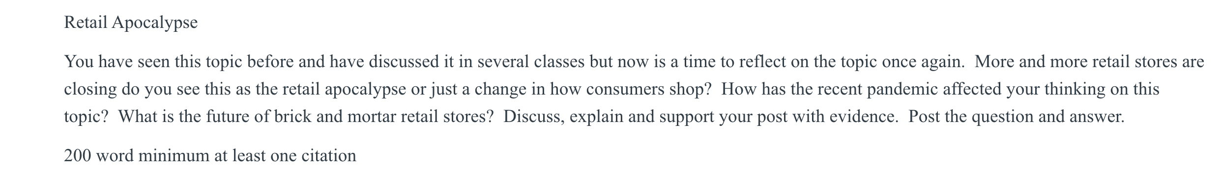 Retail Apocalypse a You have seen this topic