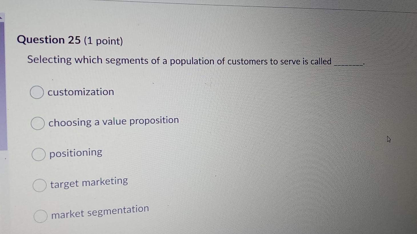 Question 21 (1 point) Competitor intelligence can
