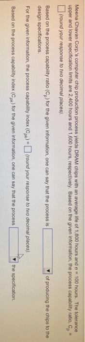 Meena Chavan Corp's computer chip production