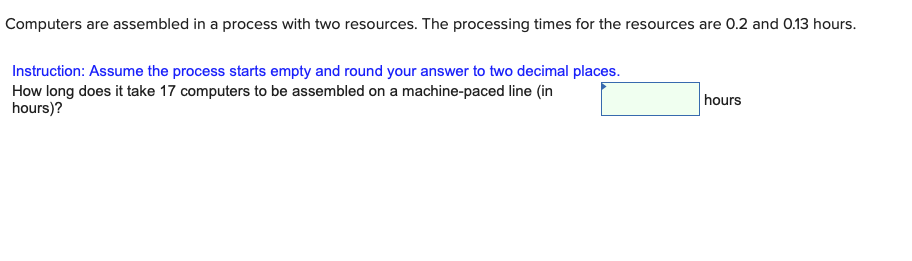 Computers are assembled in a process with two