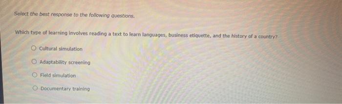 Learning by involves practicing interpersonal