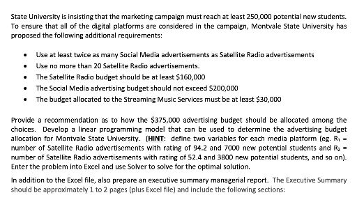 ' Please do the quantitative analysis in excel