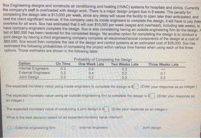 Sox Engineering designs and constructs air