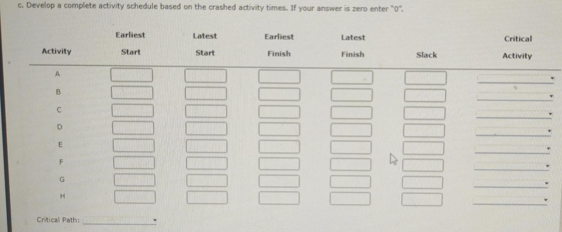 ANSWER THE FOLLOWING Problem 9-20 (Algorithmic)