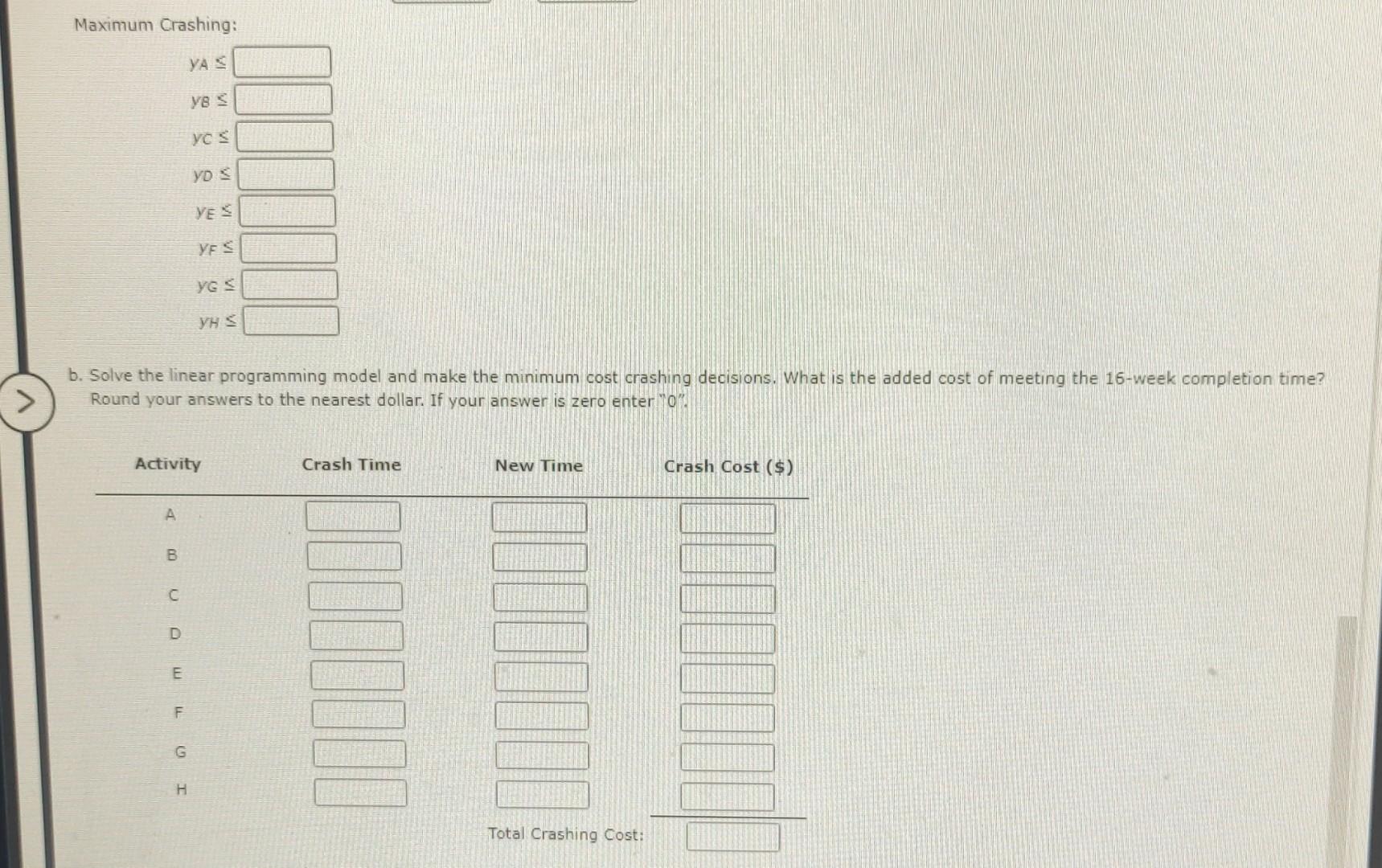 ANSWER THE FOLLOWING Problem 9-20 (Algorithmic)