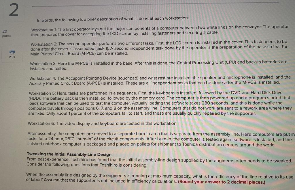 2 Analytics Exercise 6-2 (Algo) 20 points