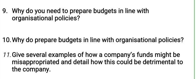 Please answer these 5 question in sort answer. No