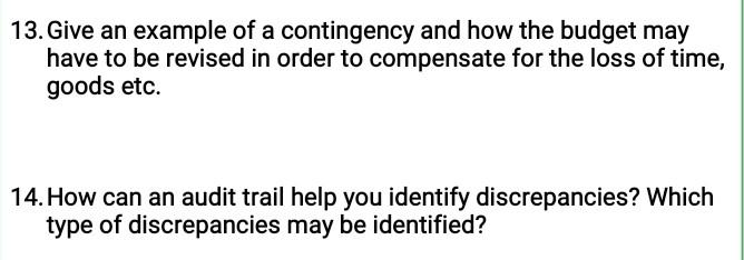 Please answer these 5 question in sort answer. No