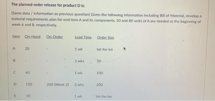 Same question- asking for planned order release