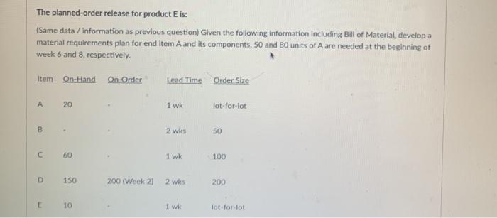 Same question- asking for planned order release