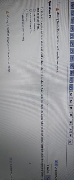 14 15 16 17 10 Moving to another question will