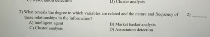 CHUCon election D) Cluster analysis 2) 2) What