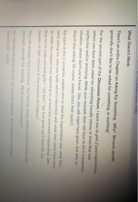 SUSSIONS/list/OU=31487 What Doesn't Work: There's