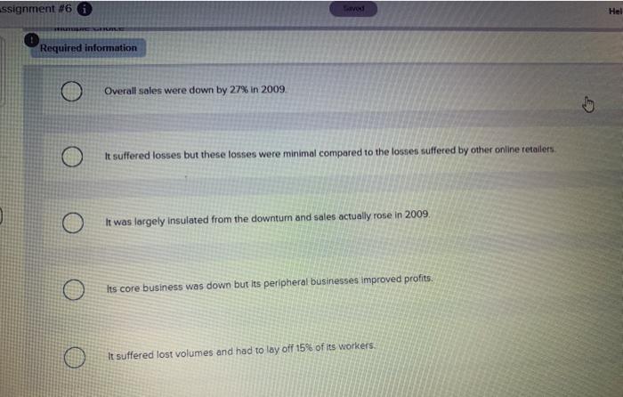 nment #6 Requirea informaron Help Save Case