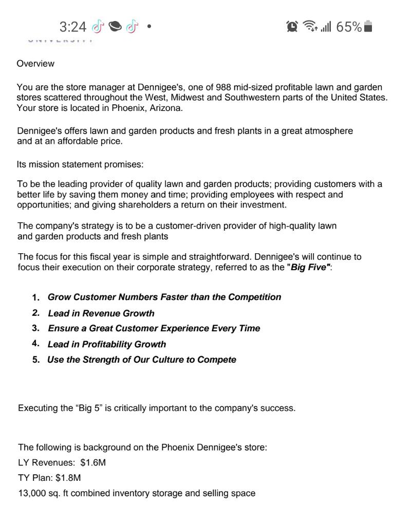 Determine and describe three objectives on which