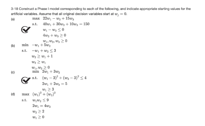 3-18 Construct a Phase I model corresponding to