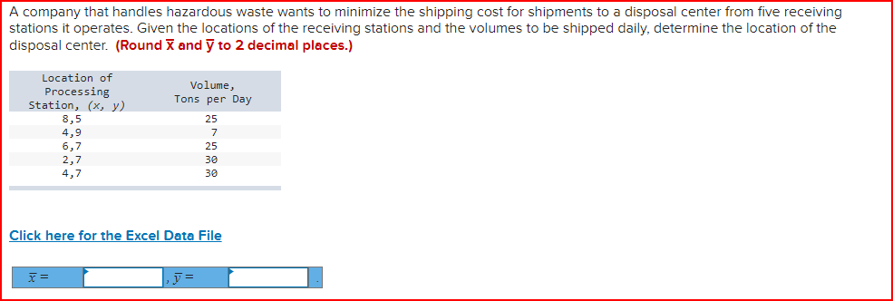 A company that handles hazardous waste wants to