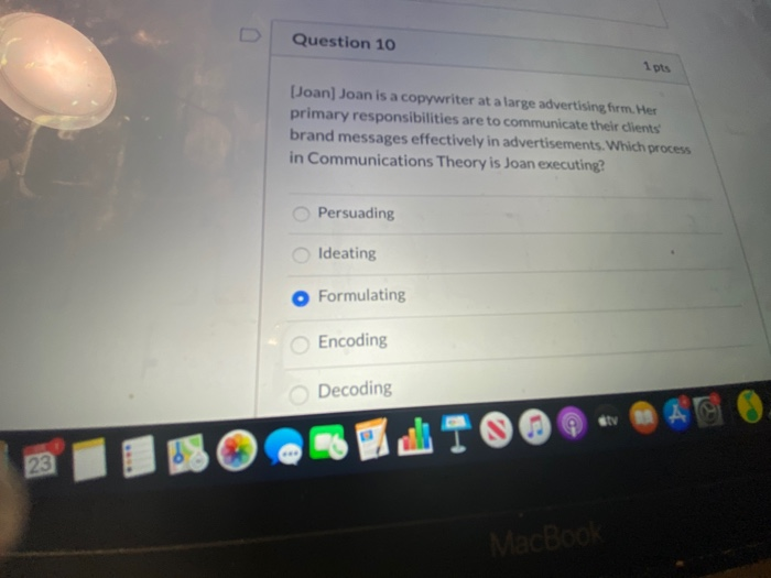 Question 6 1 pts [performance Performance