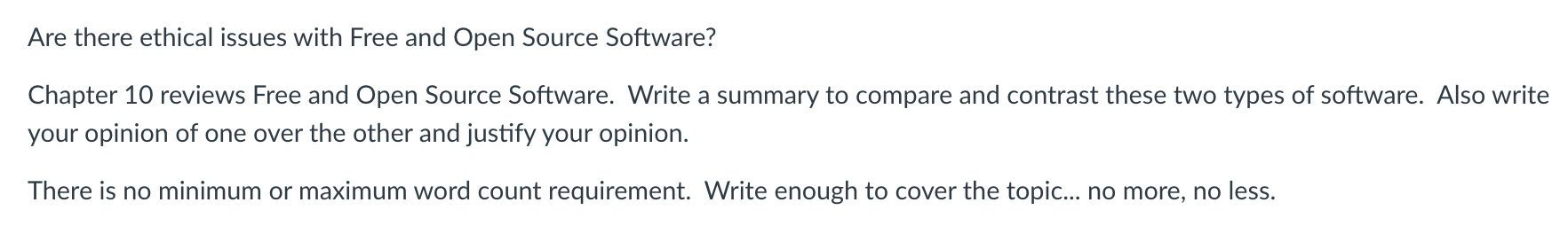 Are there ethical issues with Free and Open