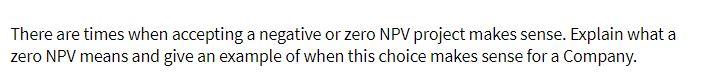 There are times when accepting a negative or zero