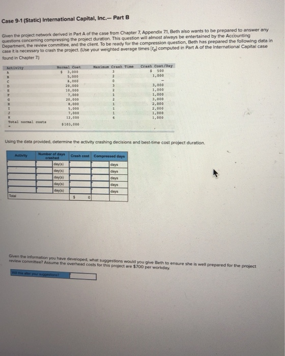 Case 9-1 (Static) International Capital, Inc.-