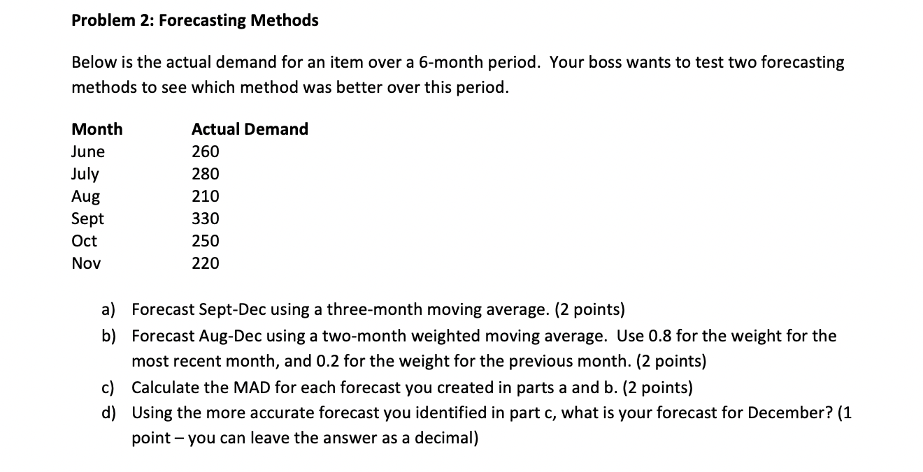Please show your work/computations for problem 2