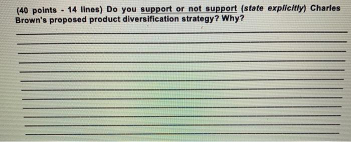 (40 points - 14 lines) Do you support or not
