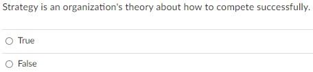 Strategy is an organization's theory about how to