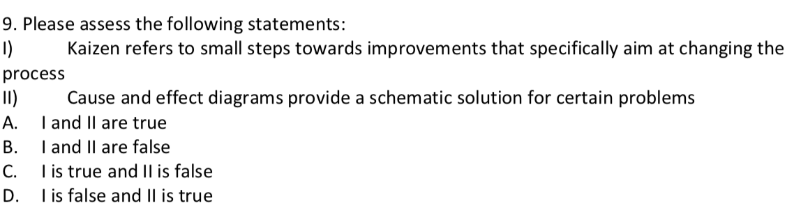 If it is false, explain why it is false. 9.