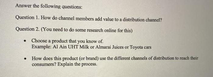 Answer the following questions: Question 1. How
