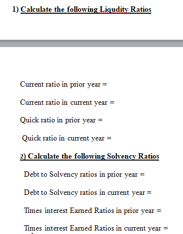 Q5. Using the information in the Balance Sheet