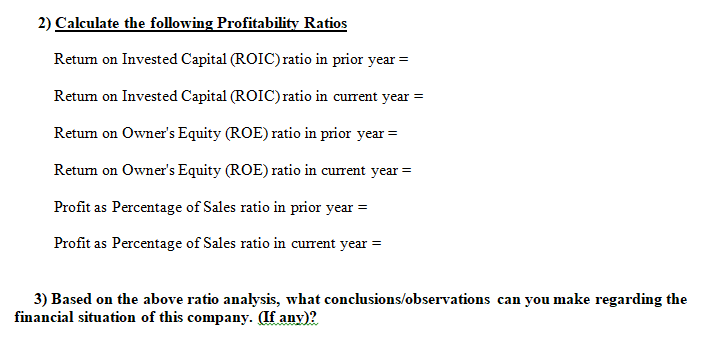 Q5. Using the information in the Balance Sheet