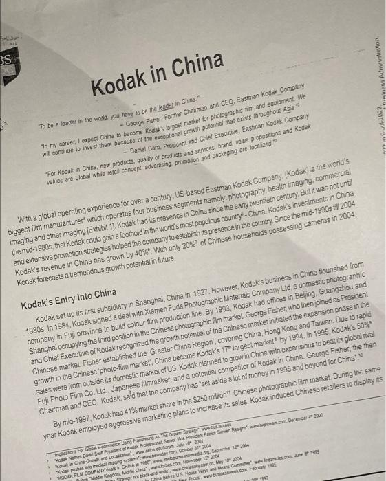 1-why kodak is considered as multinational