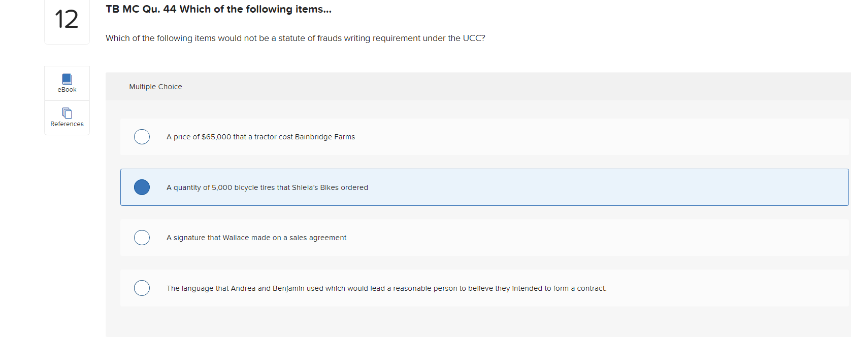 TB MC Qu. 44 Which of the following items...